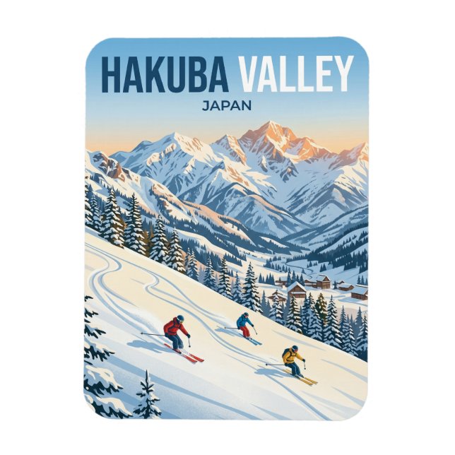 Ímã Esqui no Vale de Hakuba Japão (Vertical)