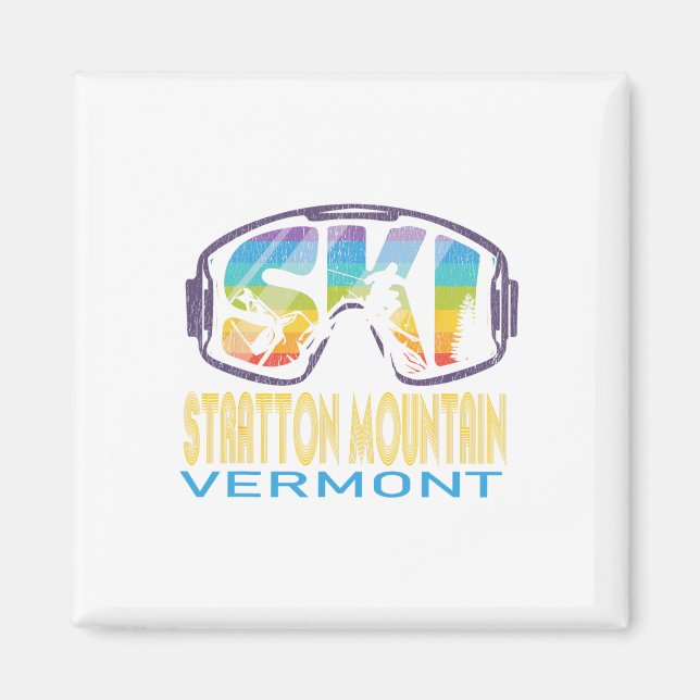 Imã Esqui Stratton Mountain Férias de Esqui Vermont  (Frente)