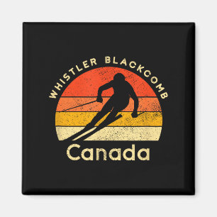 Imã Esqui vintage whistler blackcomb canadá montanha 
