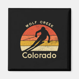 Imã Esqui Vintage Wolf Creek Colorado Montanha