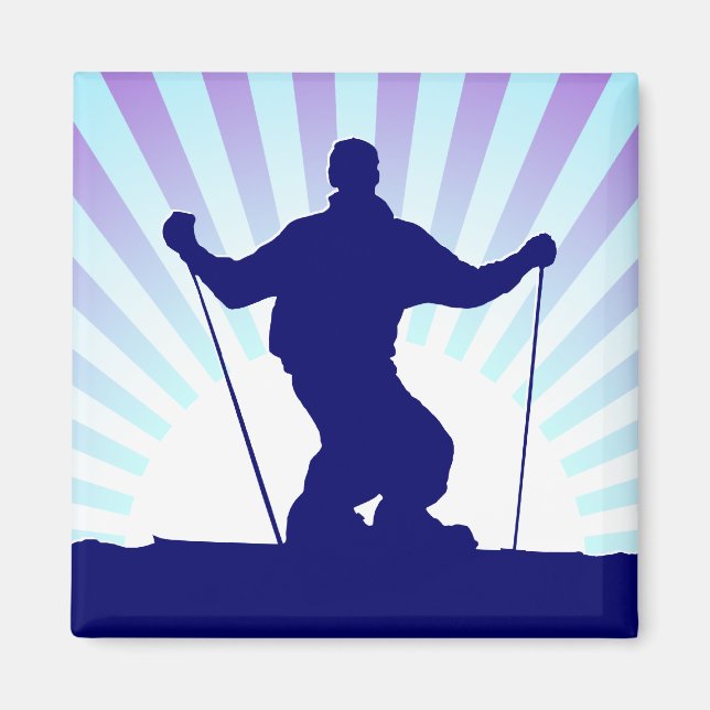 Imã esquiador de descida (Frente)