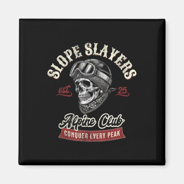 Imã Esquiadores de Freestyle Skiing Slope Slayers Aven (Frente)