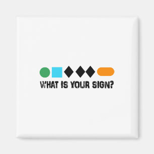 Imã Esquiar Qual é o Seu Signo Camiseta Divertida para