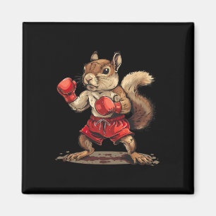 Imã Esquilo de Boxe com Luvas de Boxe Kickboxing Diver