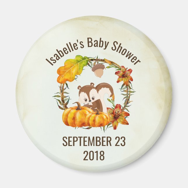 Imã Esquilo na parede floral de queda de rampas STD (Frente)