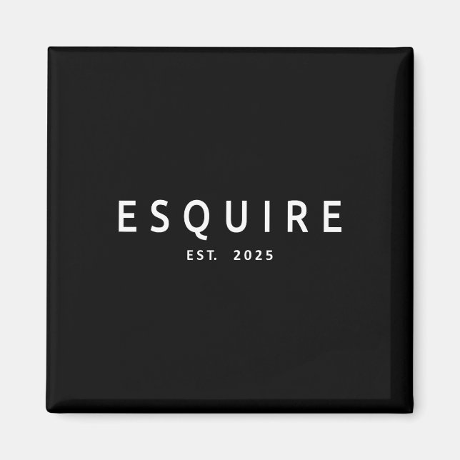 Imã Esquire Est. 2025 Promotor de Lei Gradu (Frente)