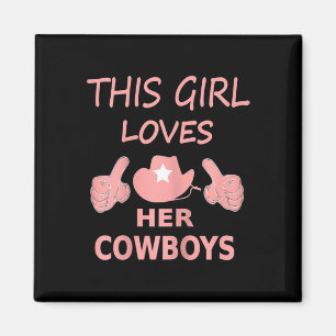 Imã Essa Menina Ama Seu Cowboy Cute Dallas