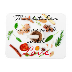 Ímã Esta cozinha é temperado com amor