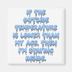 Imã Está demasiado frio ir fora