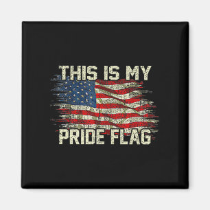 Imã Esta é a bandeira do orgulho EUA americana 4 de ju