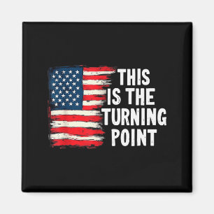 Imã Esta É A Camiseta Do Ponto De Virada Usa Bandeira