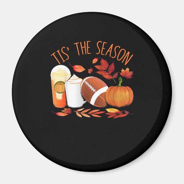 Imã Esta É A Época De Futebol Pumpkin - Athle De Ação  (Frente)