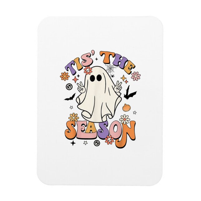 Ímã Esta É A Época Do Festa De Retro Halloween Engraça (Vertical)