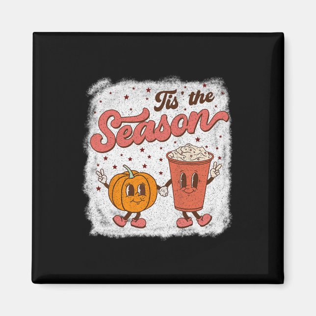 Imã Esta É A Época Pumpkin Spice Cai No Outono Hallowe (Frente)