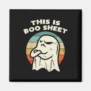 Imã Esta É A Folha De Boo Ghost Retro Halloween Costum