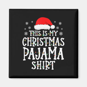 Imã Esta É A Minha Família Divertida De Natal Do Pajam
