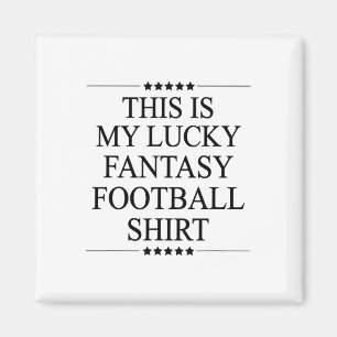 Imã Esta é Minha Camisa de Futebol Fantasia da Sorte P