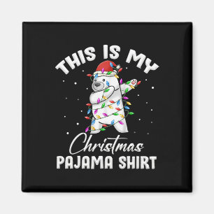 Imã Esta É Minha Camisa De Natal Urso Polar Diversão M