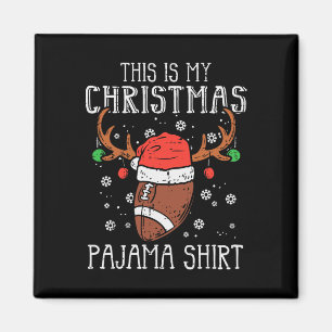 Imã Esta é Minha Camisa de Pijama de Natal Futebol Xma