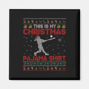 Imã Esta é Minha Camisa de Pijama de Natal Santa Softl