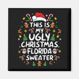 Imã Esta É Minha Camiseta Feia De Natal Flórida Natal