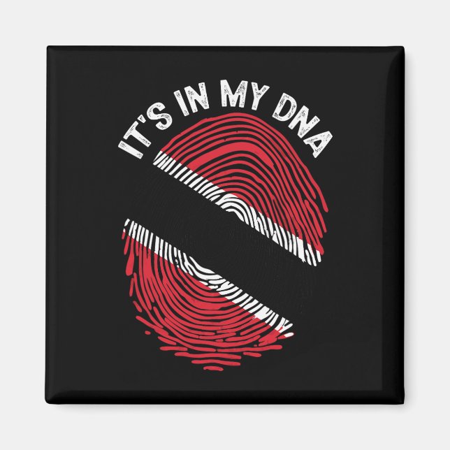 Imã Está em Meu Dna Trinidad e Tobago Bandeira Orgulho (Frente)
