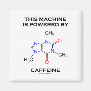 Imã Esta máquina é psta pela cafeína (a molécula)