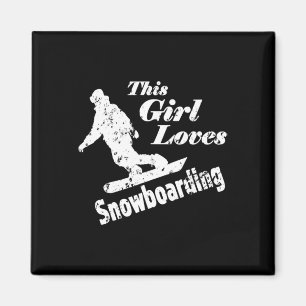 Imã Esta Menina Adora Snowboard - Presente Divertido P