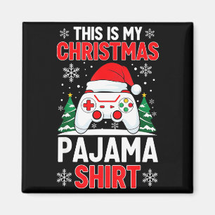 Imã Esta Minha Camisa de Pijama de Natal Jogos de Nata