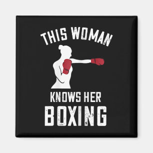 Imã Esta Mulher Sabe Boxe Boxeador Kickboxing Luvas de