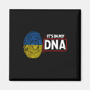 Imã Está No Meu DNA Bandeira Nacional Ucraniana Patrió