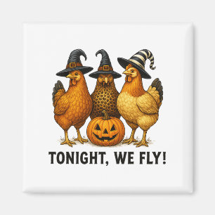Imã Esta Noite Voamos Engraçados Desenho De Halloween