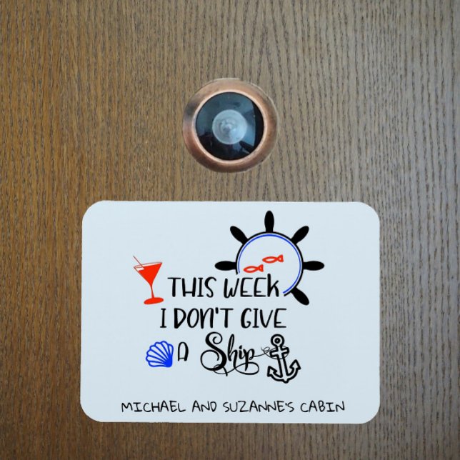 Ímã Esta semana não dou uma porta de cabine de cruzeir (Criador carregado)