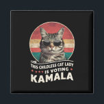 Imã Esta Senhora de Gato Infantil Está Votando Kamala<br><div class="desc">Esta Senhora de Gato Infantil Está Votando Kamala</div>
