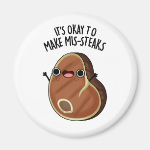 Imã Está Tudo Bem Fazer Mis-Steaks Engraçado Pun De Bi