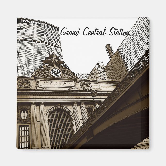 Imã Estação Central Grande, Nova Iorque (Frente)