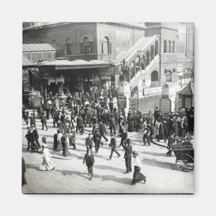 Imã Estação de comboio da rua larga, Londres, c.1890