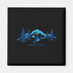 Imã Estação de esqui snow king esquiador de esqui