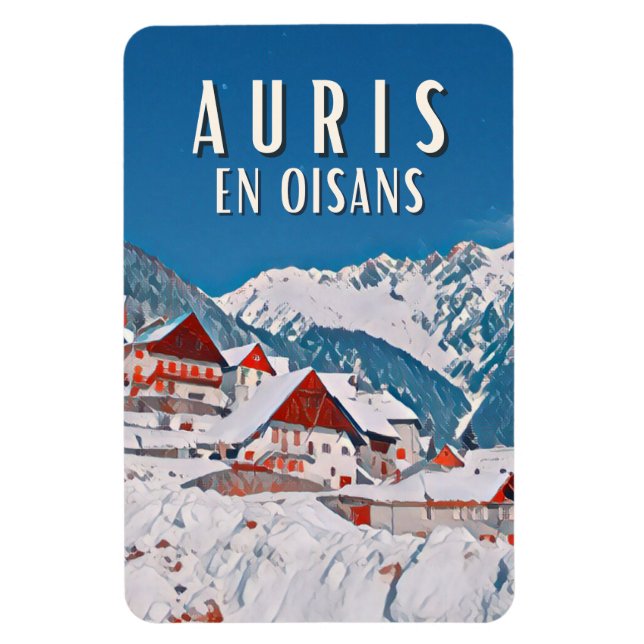 Ímã Estação de ski Auris en oisans (Vertical)