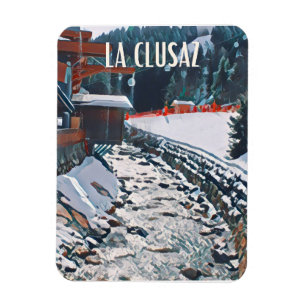 Ímã Estação de ski La Clusaz