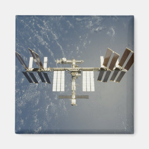 Imã Estação espacial internacional backdropped