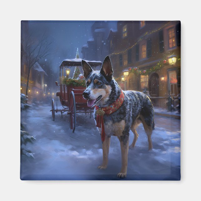 Imã Estação Festiva de Natal Australiana (Frente)