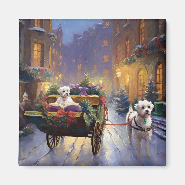 Imã Estação Festiva de Natal Maltês (Frente)