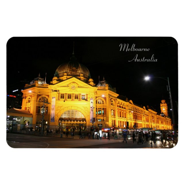 Ímã Estação Flinders Melbourne Austrália - Magnet (Horizontal)