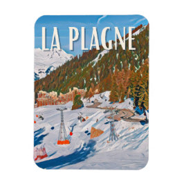 Ímã Estação La Plagne de ski
