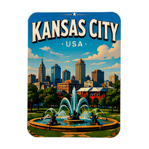 Ímã Estação Union Skyline de Kansas City