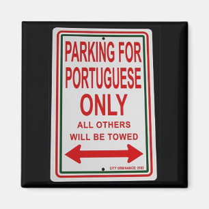 Imã "Estacionando para ímã do português somente"