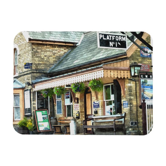 ÍMÃ ESTAÇÕES ANTIGAS DE COMBOIO REINO UNIDO (Horizontal)