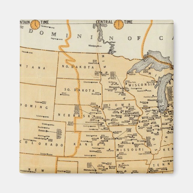 Imã Estações De Radiodifusão Dos Estados Unidos (Frente)