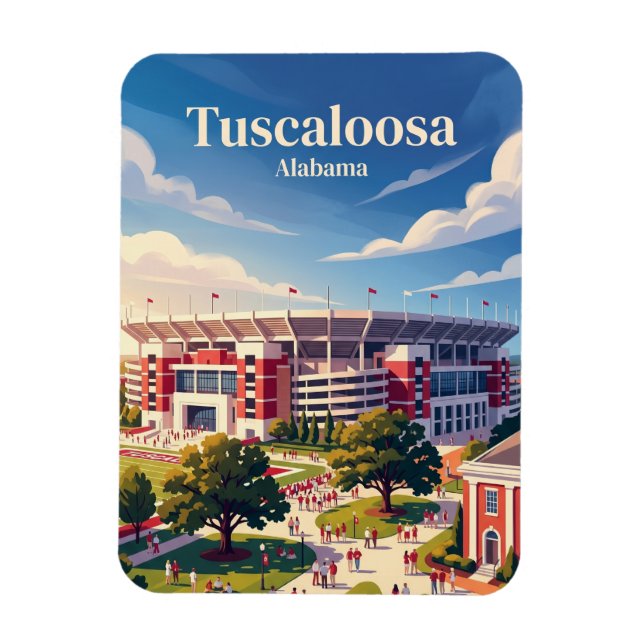 Ímã Estádio Bryant-Denny Alabama (Vertical)